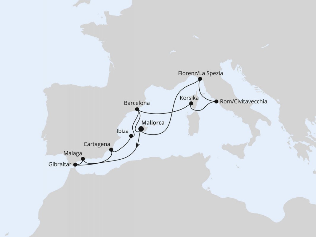 Große Mittelmeer Reise mit AIDAcosma