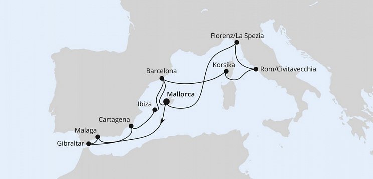 Große Mittelmeer Reise mit AIDAcosma
