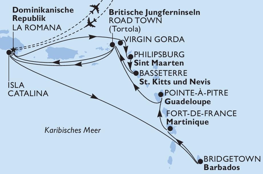 Karibische Inseln mit MSC Opera