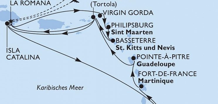 Karibische Inseln mit MSC Opera