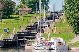 Schleusentreppe von Berg, Göta Kanal