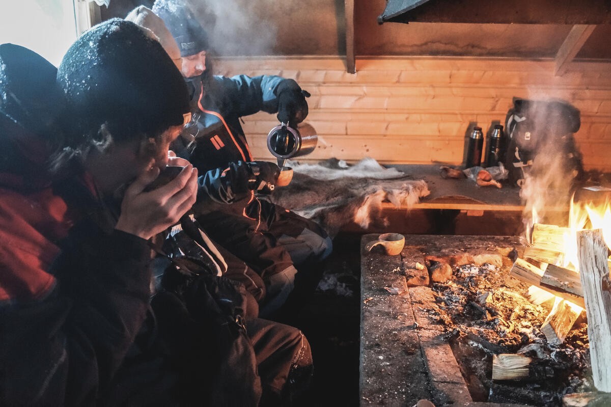 Schwedisch Lappland zu Silvester