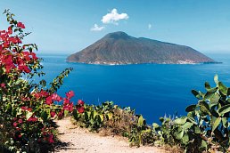 Blick auf die Insel Lipari