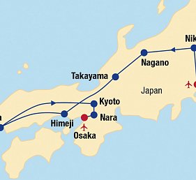 Japan Rundreise von Tokio nach Osaka