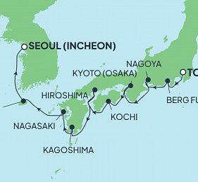 Japan & Südkorea mit Norwegian Jade