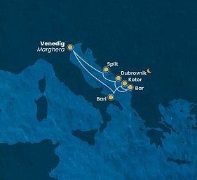 Traumhafte Buchten mit Costa Deliziosa