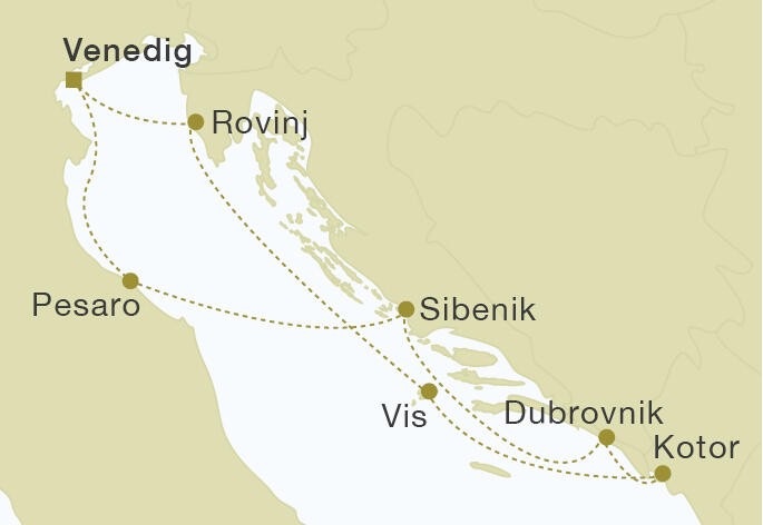 Kroatien & Montenegro – Royal Clipper
