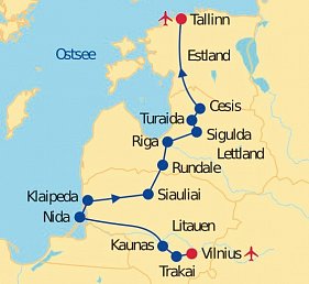 Baltikum Rundreise