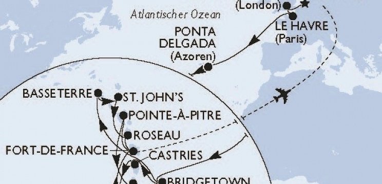 Transatlantik & Karibik - Balkon-Special mit MSC Virtuosa