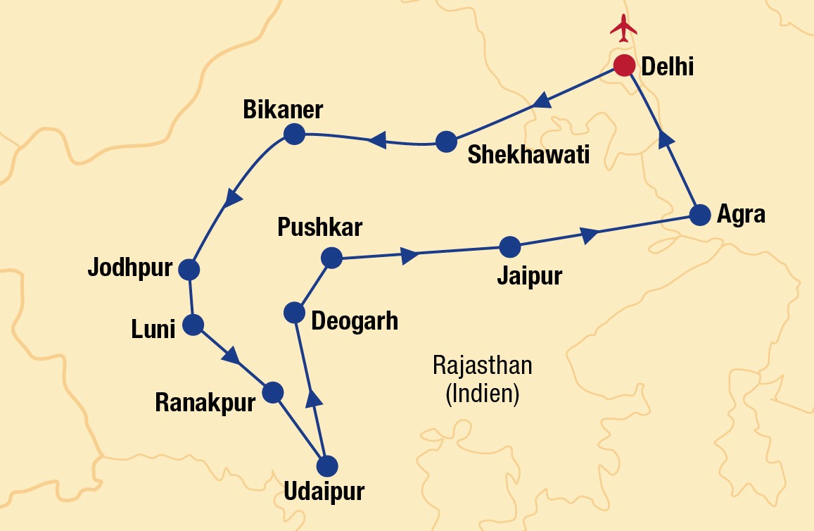 Indien - Magisches Rajasthan & Taj Mahal