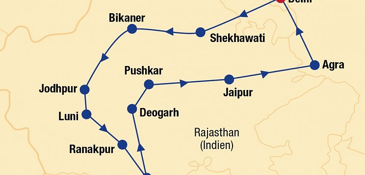 Indien - Magisches Rajasthan & Taj Mahal