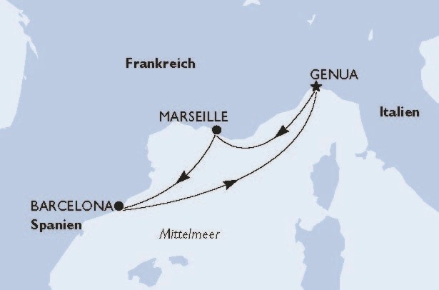 5-Tage-Schnupperkreuzfahrt mit MSC Grandiosa