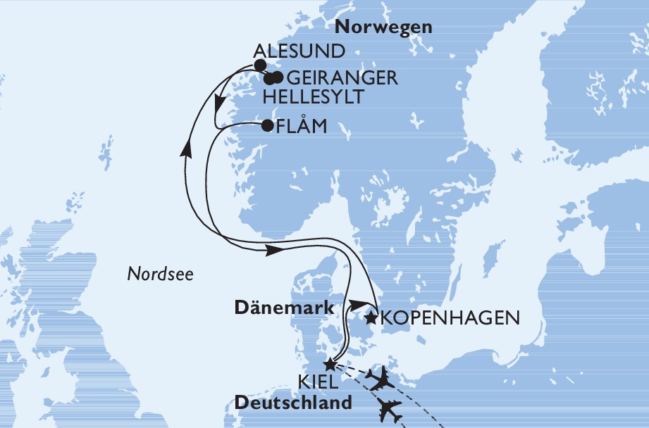 Nordische Highlights mit MSC Euribia