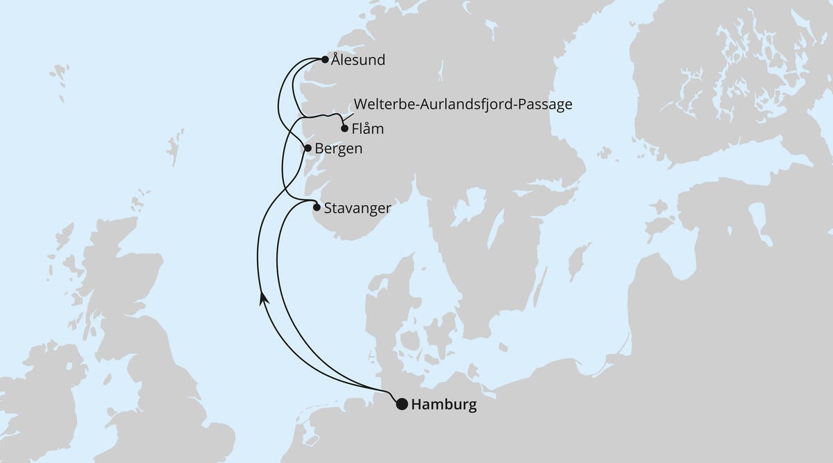 Norwegens Welterbe mit AIDAnova