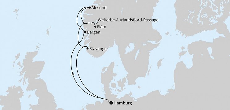 Norwegens Welterbe mit AIDAnova