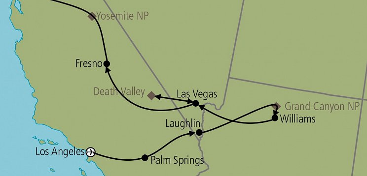 Western Express (ab Los Angeles/bis San Francisco)