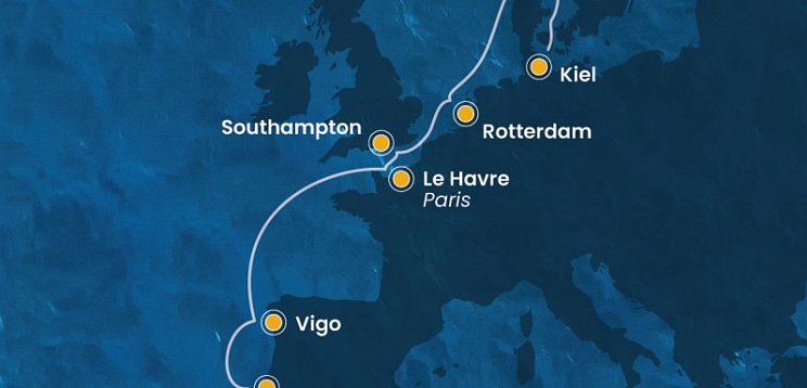 Lissabon - Kiel mit Costa Diadema