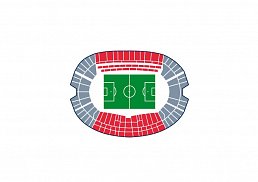 AS Roma Stadion Gerade/Längsseite