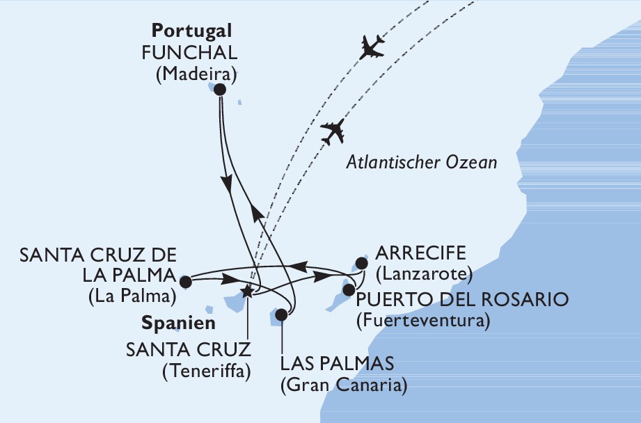 Kanaren mit Madeira mit MSC Musica
