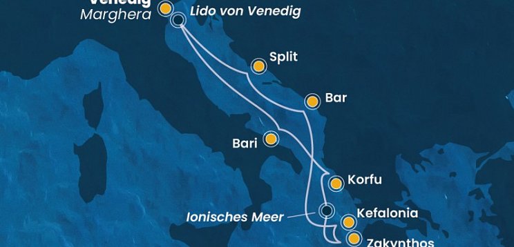 Östliches Mittelmeer - Costa Deliziosa