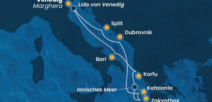 Östliches Mittelmeer - Costa Deliziosa